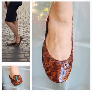 Tieks tortoiseshell size 11 flats